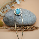 Hair Fork in Larimar - Golden Road Crafted