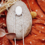 Hair Fork in Mother of Pearl - Golden Road Crafted