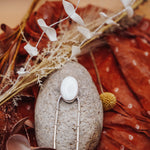 Hair Fork in Mother of Pearl - Golden Road Crafted