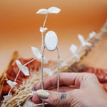 Hair Fork in Mother of Pearl - Golden Road Crafted