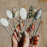 Hair Fork in Mother of Pearl - Golden Road Crafted