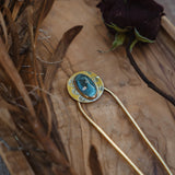 Hair Fork in Ocean Jasper - Golden Road Crafted