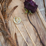 Hair Fork in Ocean Jasper - Golden Road Crafted