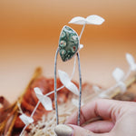 Hair Fork in Ocean Jasper - Golden Road Crafted