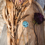 Hair Fork in Turquoise - Golden Road Crafted