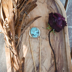 Hair Fork in Turquoise - Golden Road Crafted