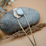 Hair Fork in White Bufflo - Golden Road Crafted