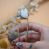Hair Fork in White Bufflo - Golden Road Crafted