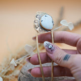 Hair Fork in White Bufflo - Golden Road Crafted