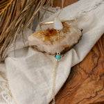 Hand - chain in Moonstone & Hubei Turquoise - Golden Road Crafted
