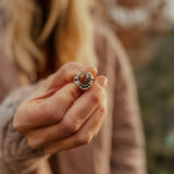 Heart Ring in Pink Dahlia (Size 6) - Golden Road Crafted