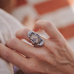 Herkimer Diamond Ring (Size 6.5) - Golden Road Crafted