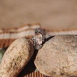 Herkimer Diamond Ring (Size 6.5) - Golden Road Crafted