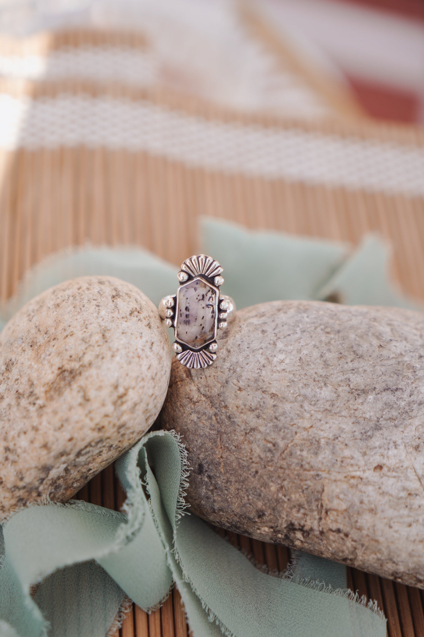 Herkimer Diamond Ring (Size 6.5) - Golden Road Crafted