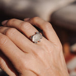 Herkimer Diamond Ring (Size 6.75) - Golden Road Crafted