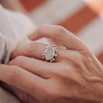 Herkimer Diamond Ring (Size 6.75) - Golden Road Crafted