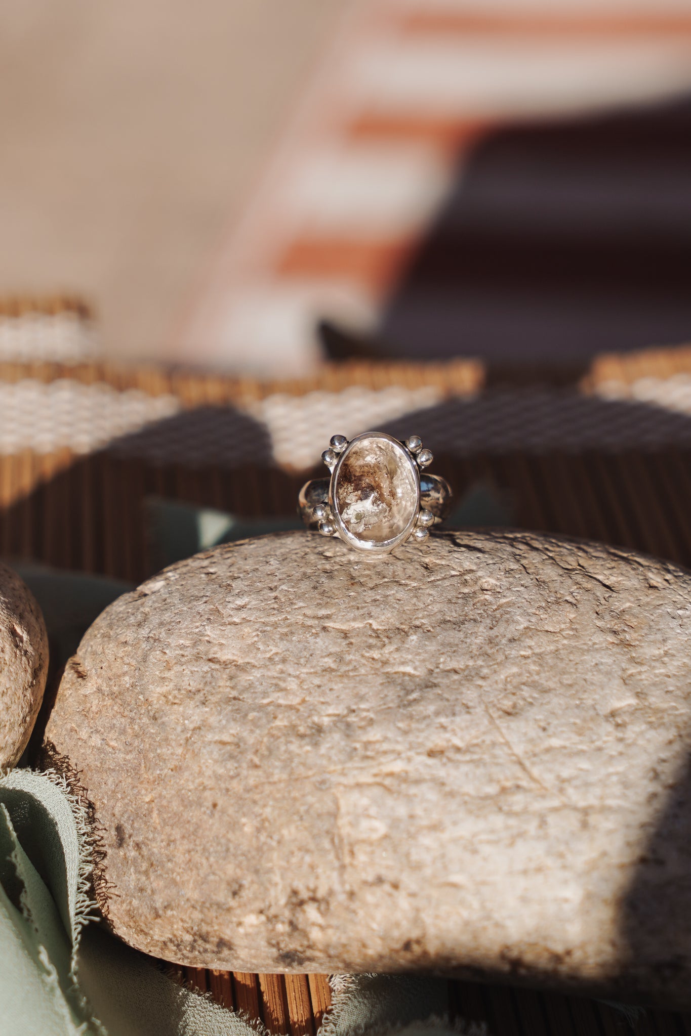 Herkimer Diamond Ring (Size 9) - Golden Road Crafted