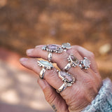 Herkimer Diamond Ring (Size 9) - Golden Road Crafted