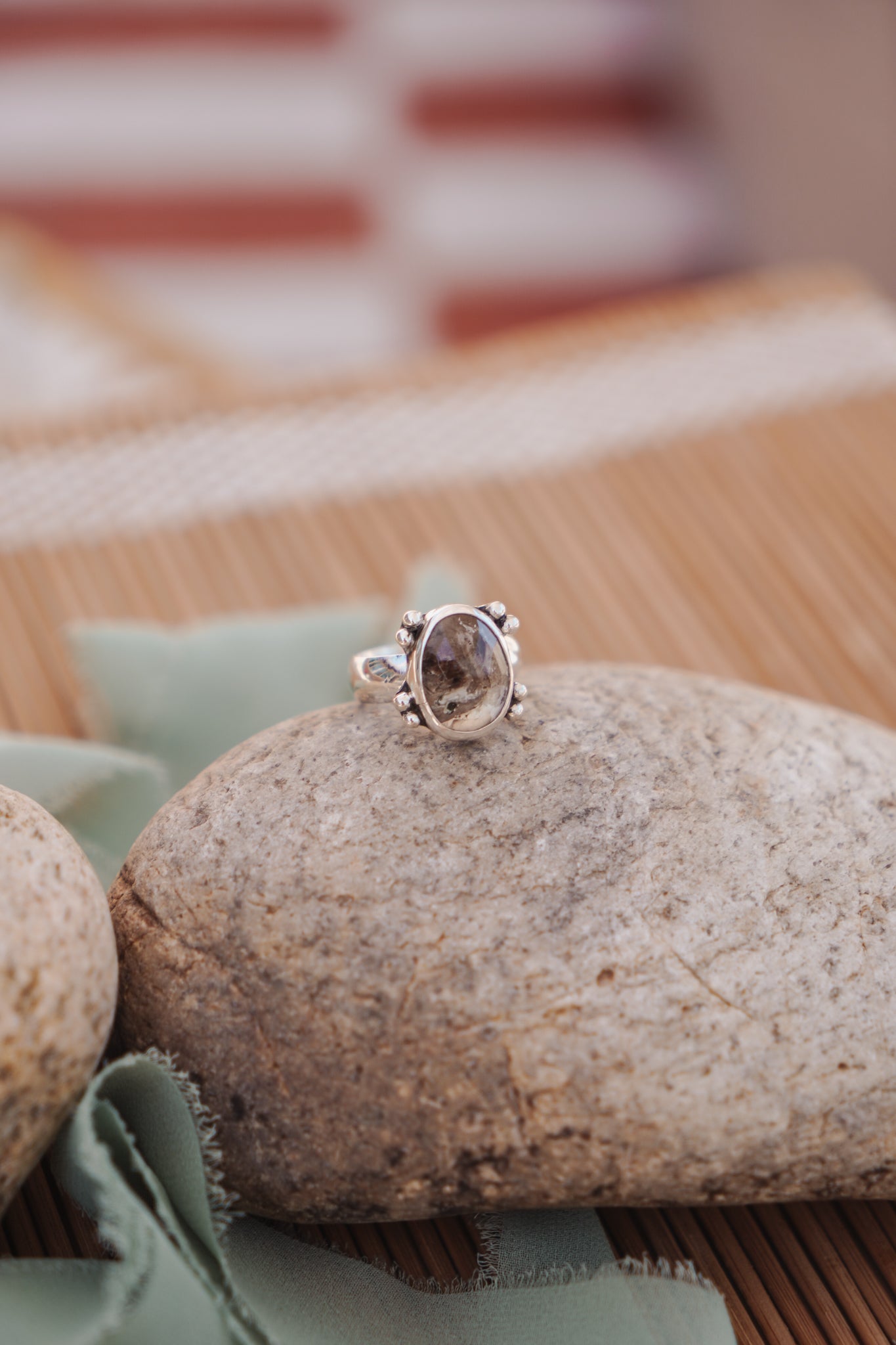 Herkimer Diamond Ring (Size 9) - Golden Road Crafted