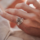 Herkimer Diamond Ring (Size 9) - Golden Road Crafted