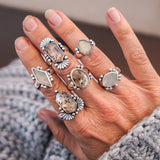 Herkimer Diamond Ring (Size 9.5) - Golden Road Crafted