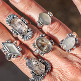 Herkimer Diamond Ring (Size 9.5) - Golden Road Crafted