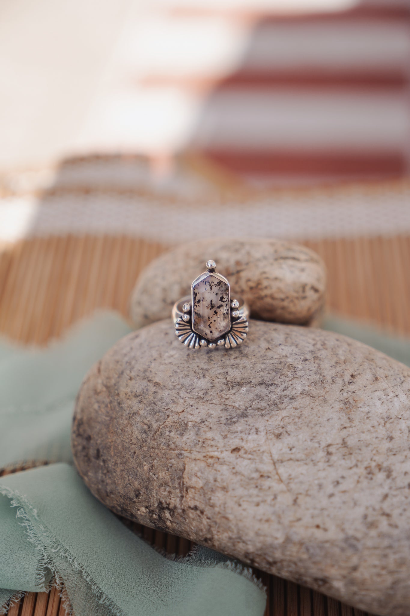 Herkimer Diamond Ring (Size 9.5) - Golden Road Crafted
