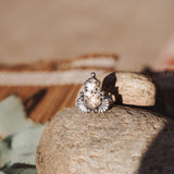 Herkimer Diamond Ring (Size 9.5) - Golden Road Crafted
