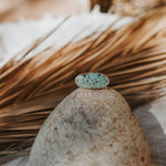 Horizontal Ring in Hubei Turquoise (Size 10.5) - Golden Road Crafted