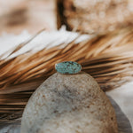 Horizontal Ring in Hubei Turquoise (Size 10.5) - Golden Road Crafted