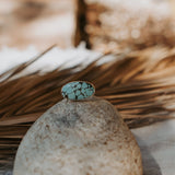 Horizontal Ring in Hubei Turquoise (Size 8) - Golden Road Crafted