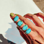 Horizontal Ring in Sonoran Mtn (Size 8) - Golden Road Crafted