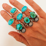 Horizontal Ring in Sonoran Mtn (Size 8) - Golden Road Crafted