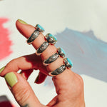 Horizontal Ring in Sonoran Mtn (Size 8.5) - Golden Road Crafted