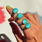 Horizontal Ring in Sonoran Mtn (Size 8.5) - Golden Road Crafted