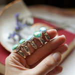 Horizontal Ring in Sonoran Mtn Turquoise (Size 7.5) - Golden Road Crafted