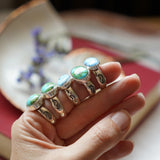 Horizontal Ring in Sonoran Mtn Turquoise (Size 7.5) - Golden Road Crafted