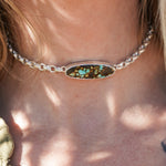 Hubei Choker with Rolo Chain - Golden Road Crafted