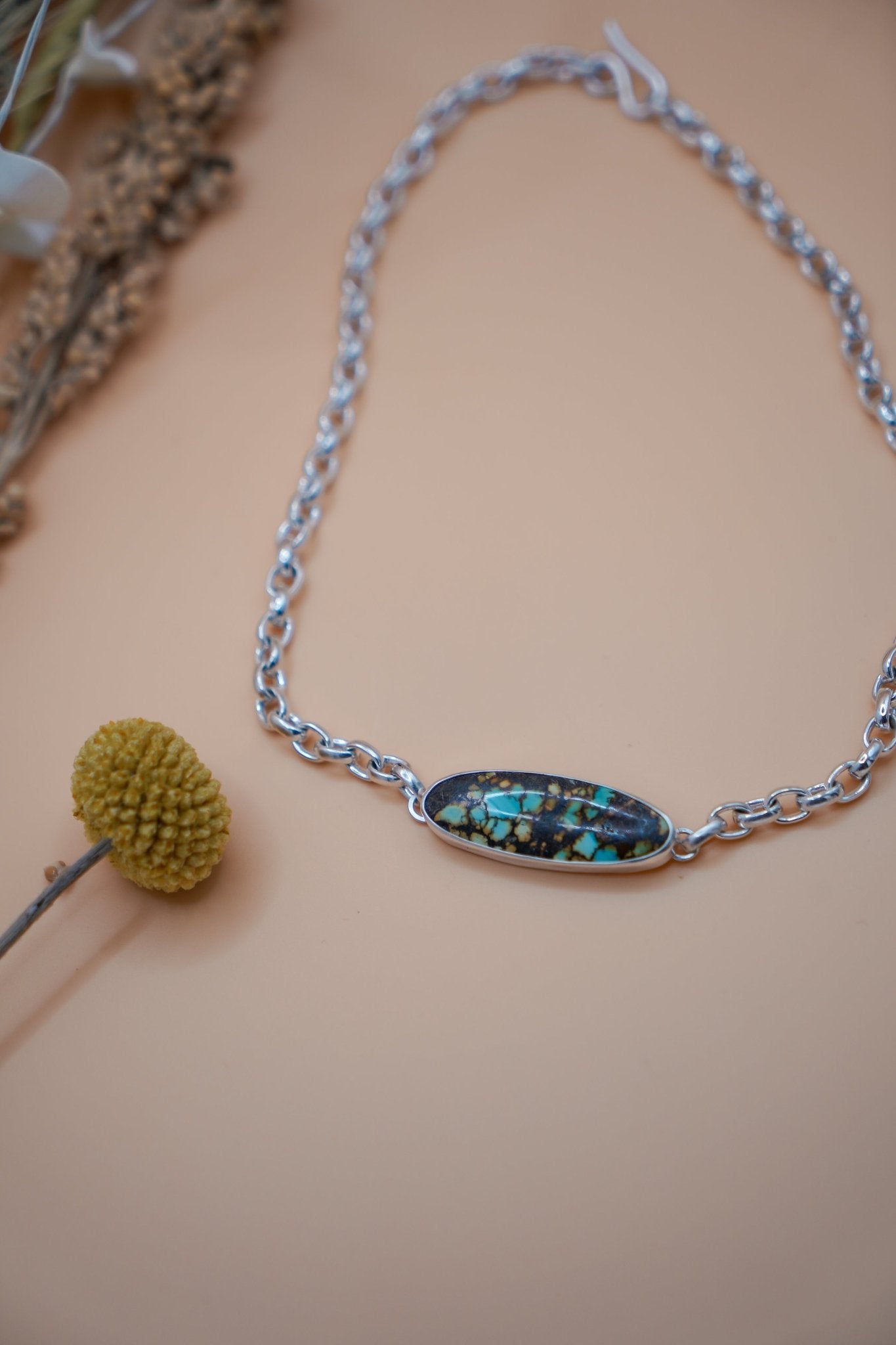 Hubei Choker with Rolo Chain - Golden Road Crafted