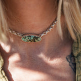 Hubei Choker with Rolo Chain - Golden Road Crafted