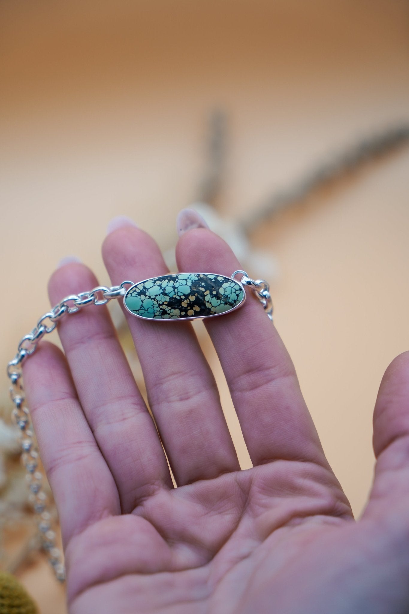 Hubei Choker with Rolo Chain - Golden Road Crafted