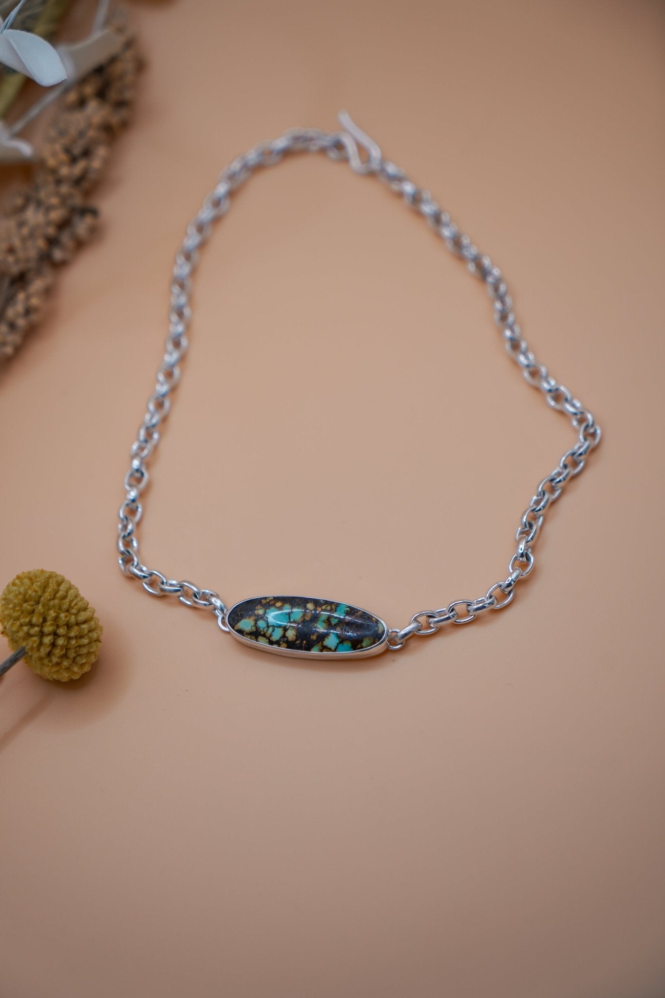 Hubei Choker with Rolo Chain - Golden Road Crafted