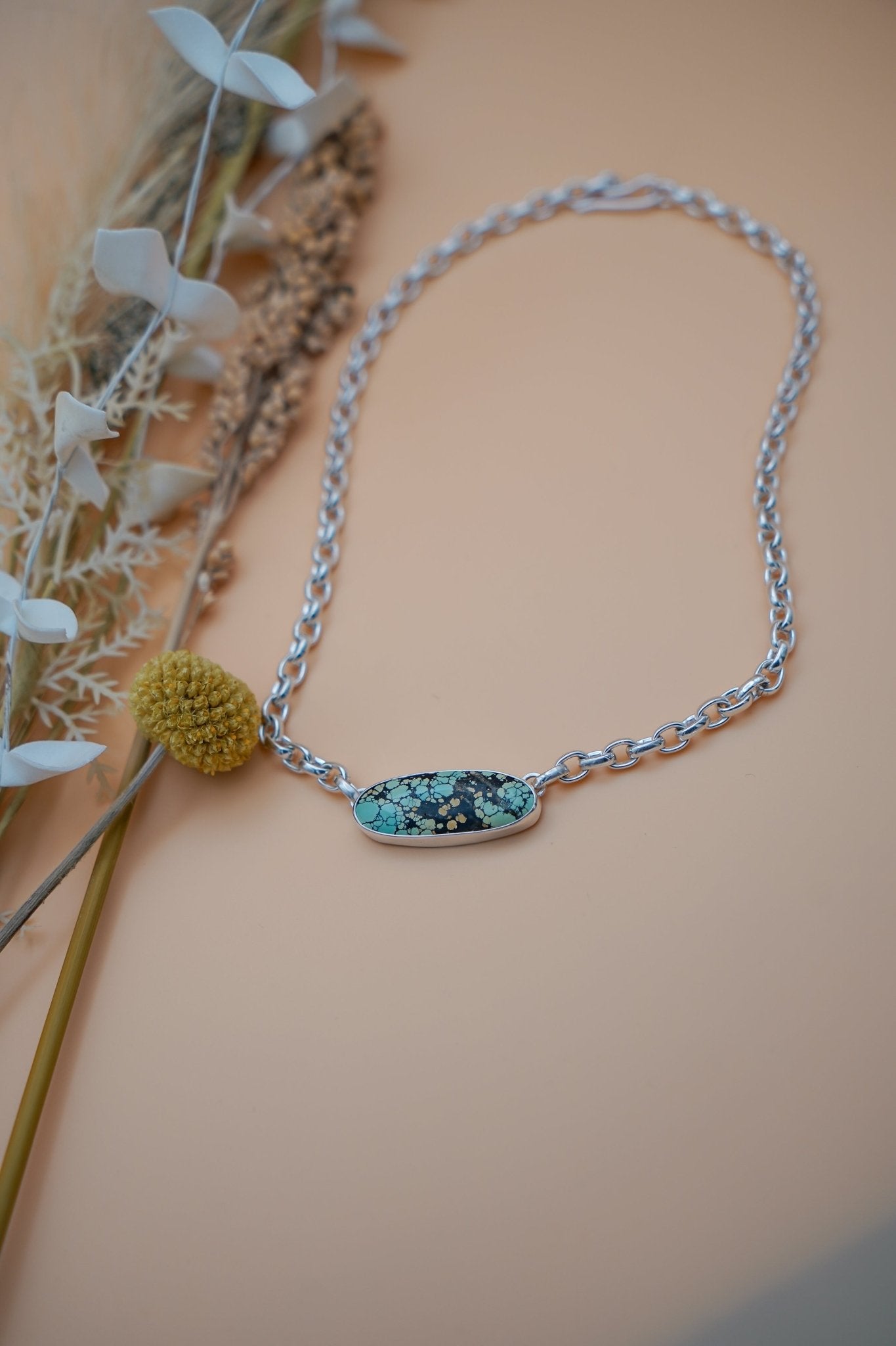 Hubei Choker with Rolo Chain - Golden Road Crafted
