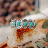 Hubei Turquoise Cuff - Golden Road Crafted