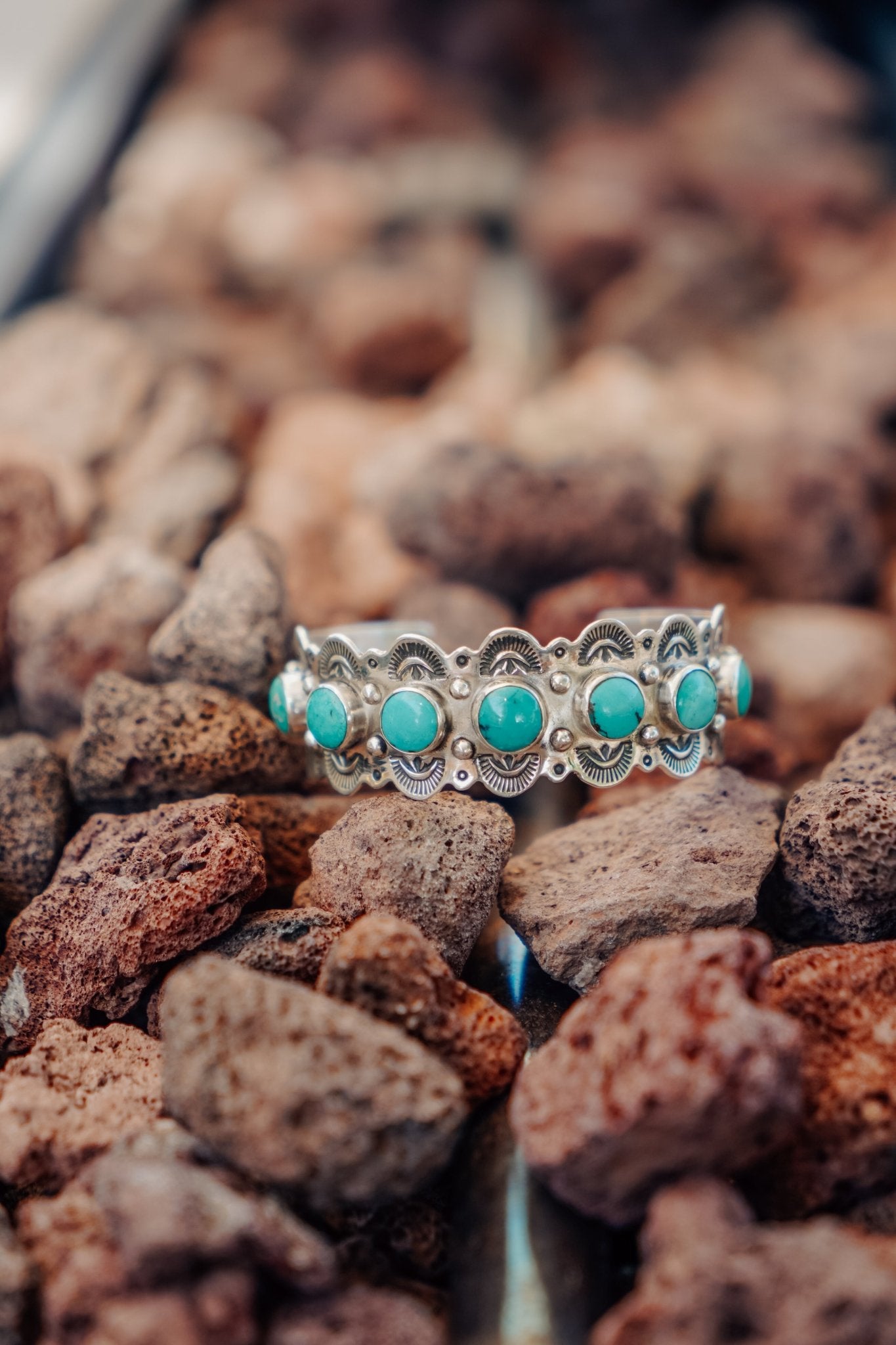 Hubei Turquoise Cuff - Golden Road Crafted