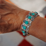 Hubei Turquoise Cuff - Golden Road Crafted