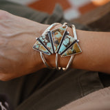 Hubei Turquoise Cuff - Golden Road Crafted