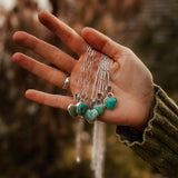 Hubei Turquoise Heart Necklace - Golden Road Crafted