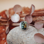 Hubei Turquoise Ring (Size 6 - 6.25) - Golden Road Crafted