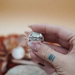 Hubei Turquoise Ring (Size 6 - 6.25) - Golden Road Crafted